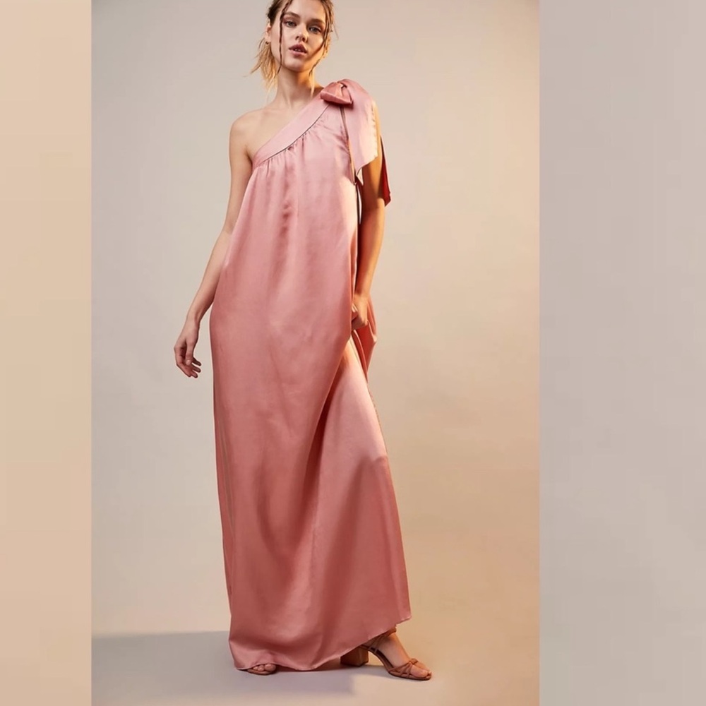 Free People Party Soa Satin Maxi Dress NWT